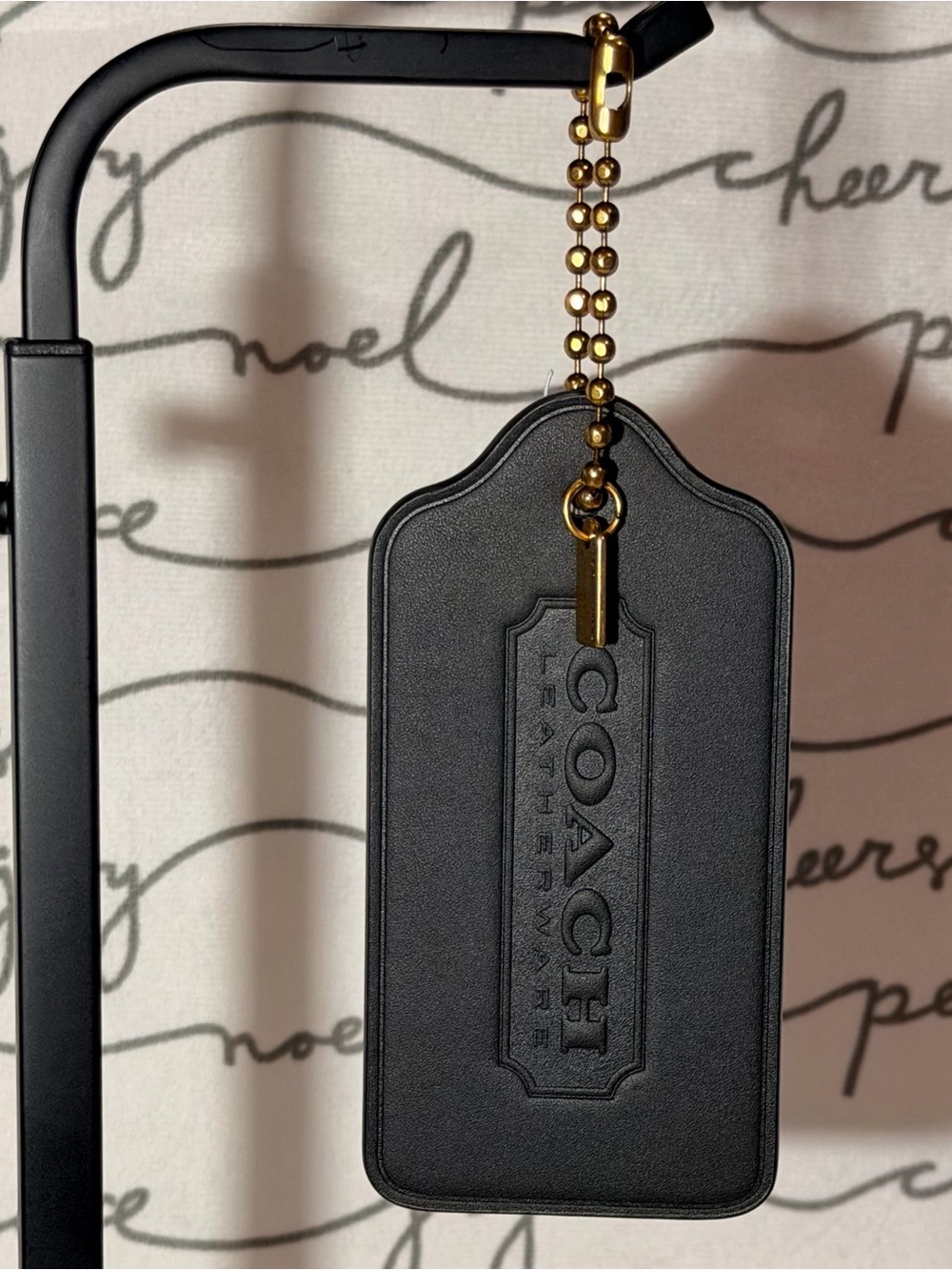 COACH Boxed Oversized
Hangtag Bag Charm Black NWT